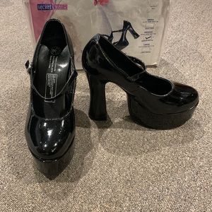 Maryjane Platform Costume shoes size 7-8